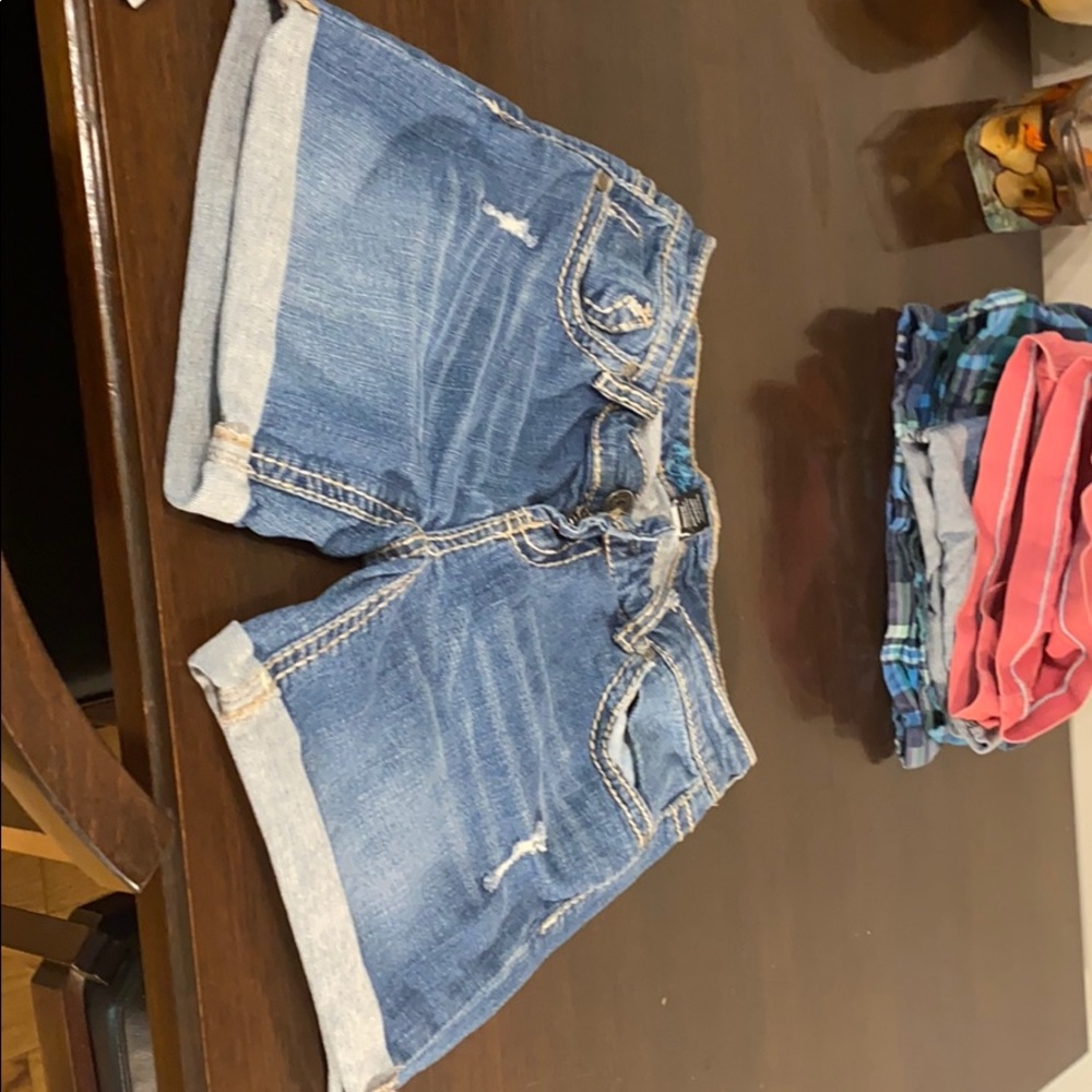 Denim shorts